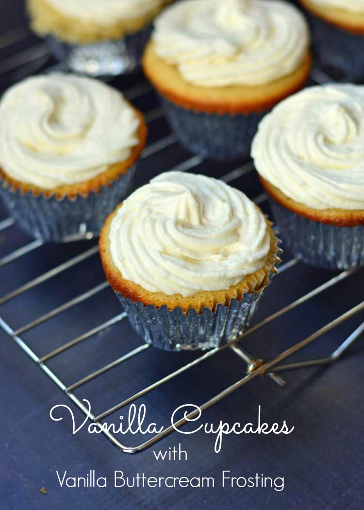 Vanilla Cupcakes with Vanilla Buttercream Frosting and Meeting Martha Stewart