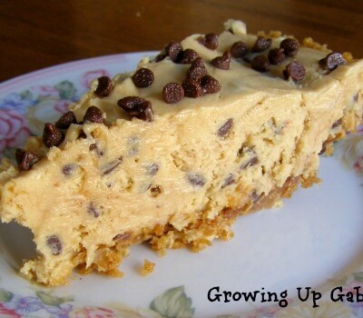 Peanut Butter Chocolate Chip Pie ~ Growing Up Gabel @thegabels