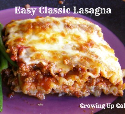 Easy Classic Lasagna ~ Growing Up Gabel
