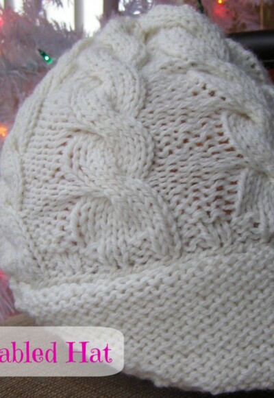 Knit Cabled Hat