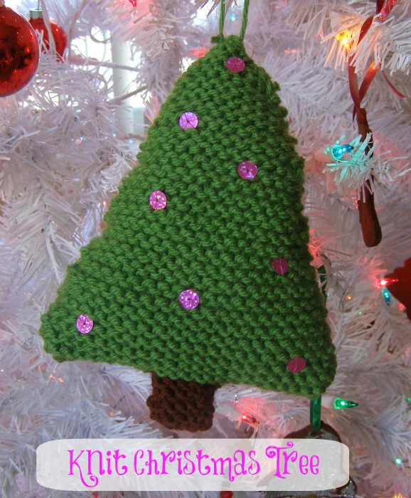 Knit Christmas Tree Ornament