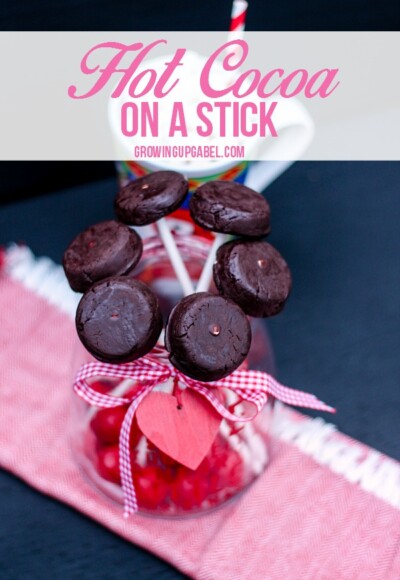 Hot chocolate is easy to make with these fun DIY Hot Cocoa on a Stick! Just add the stick to hot milk and stir. These make great holiday gifts for teachers, neighbors and friends!