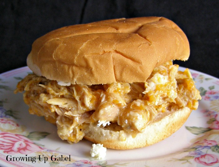 Slow Cooker Buffalo Chicken Sandwiches - Growing Up Gabel @thegabels