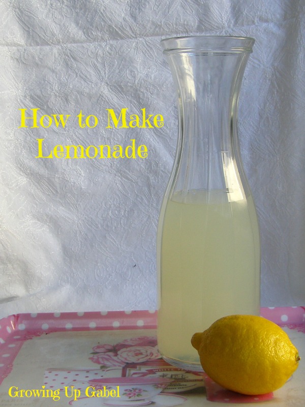 How to make lemonade