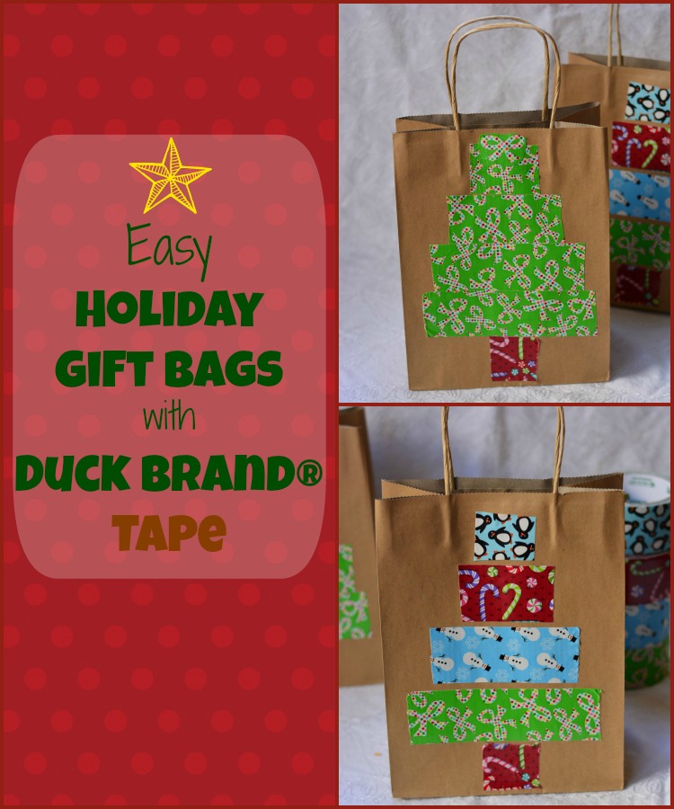 Duck Tape Wine Gift Bag Mad in Crafts
