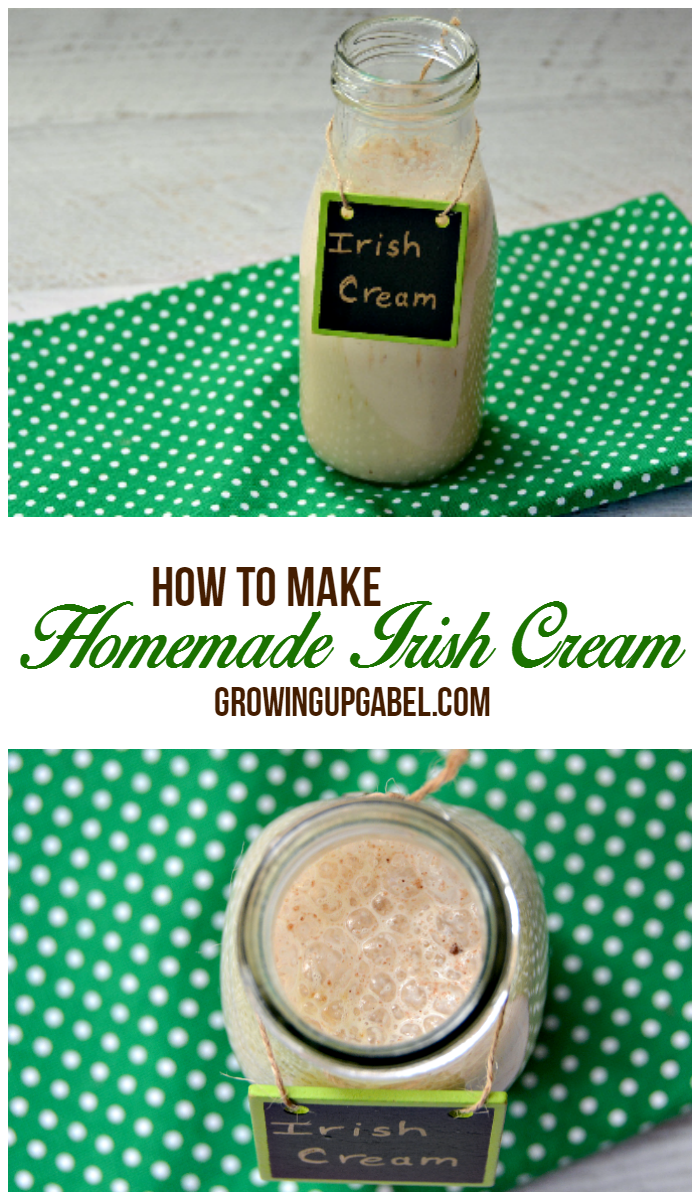 Need Irish cream for a St. Patrick's Day Recipe? Make a homemade Irish cream recipe in just a few minutes with basic pantry ingredients. 