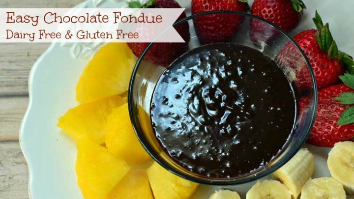 Easy Dairy Free Chocolate Fondue Recipe