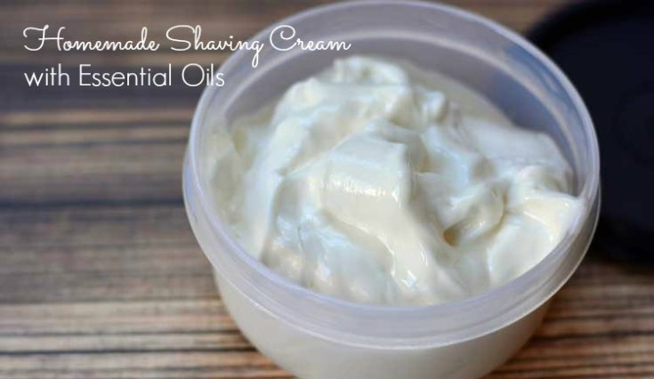 Tired of buying expensive shaving cream? Make your own with just 3 ingredients and essential oils!