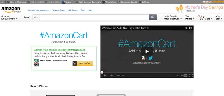 #AmazonCart