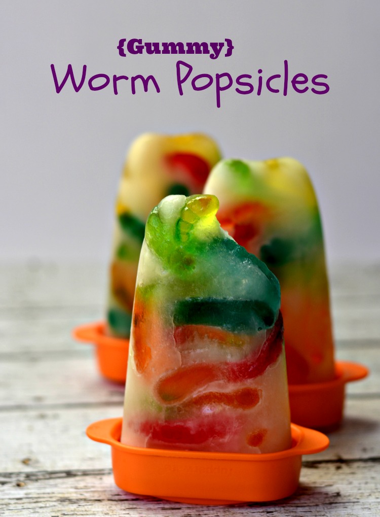 Gummy Worm Popsicles by Growing Up Gabel