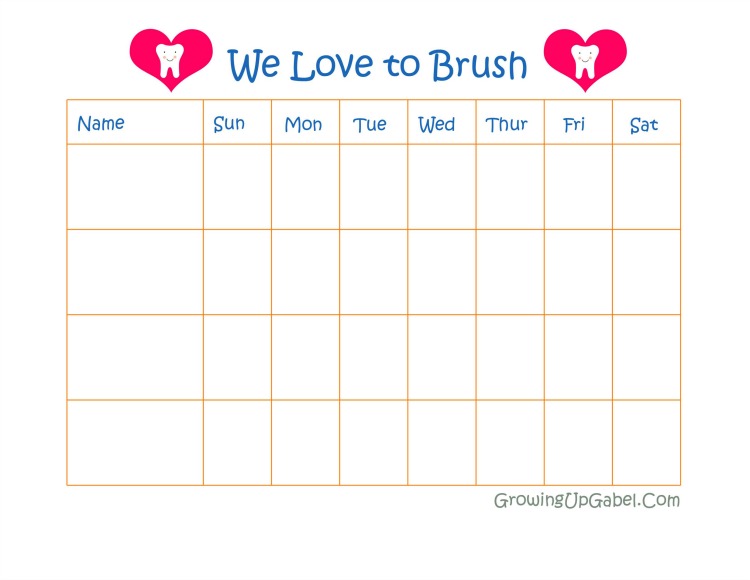 toothbrush chart