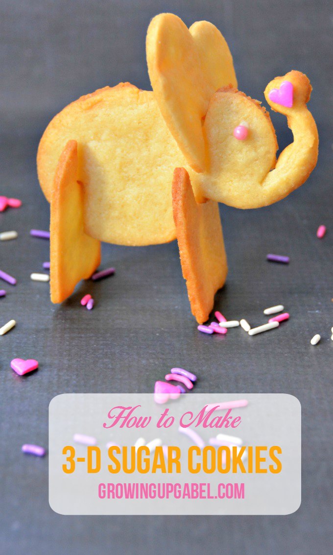Use creative cookie cutters to make 3D cookies that stand up! Perfect for birthday parties, kids events and holidays! 