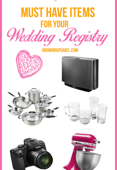 Wondering what to put on your wedding registry? After a decade of marriage, these are the 5 items I'm glad we had on our wedding registry!