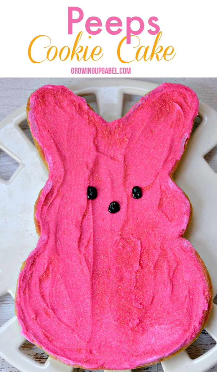 Easter Peeps Cookie Cake by Growing Up Gabel