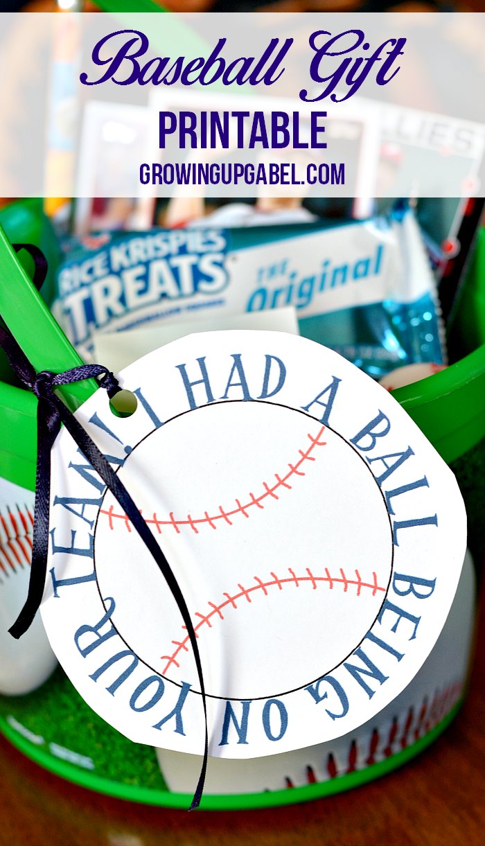 Need DIY Baseball Gift ideas for players? These cute baseball printable tags are perfect for attaching to buckets, or bags filled with treats for a unique homemade gift for the whole team.
