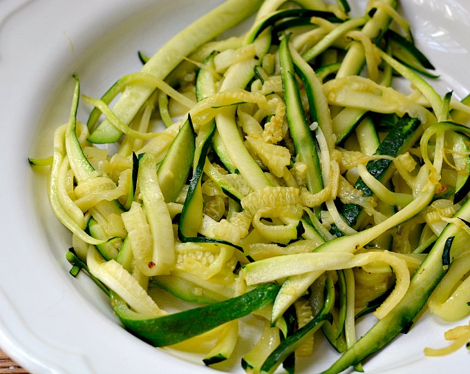 Sauteed Zucchini Noodles