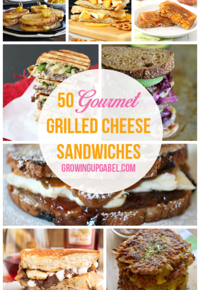 Spice up plain Jane grilled cheese with over 50 ideas for a truly gourmet grilled cheese sandwich!