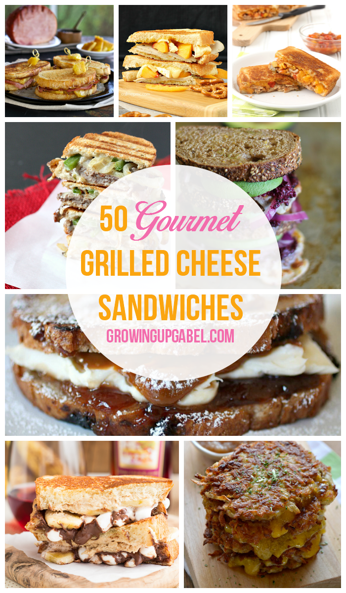 Spice up plain Jane grilled cheese with over 50 ideas for a truly gourmet grilled cheese sandwich!
