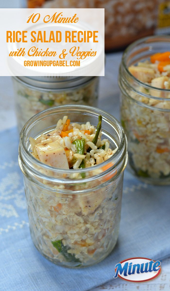 Easy 10 Minute Rice Salad Recipe made with Minute Rice