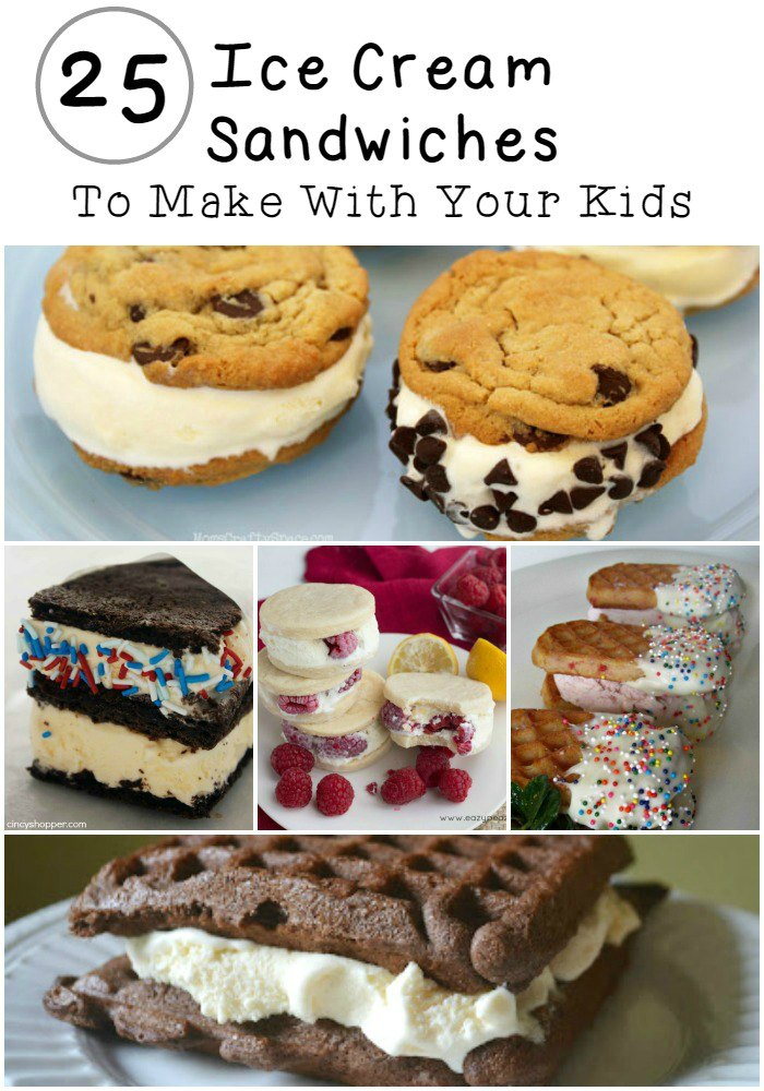 Grab the kids and head in to the kitchen to make one of these fun ice cream sandwiches! From waffles to brownies - pick your favorite ice cream and stuff between anything you can imagine!