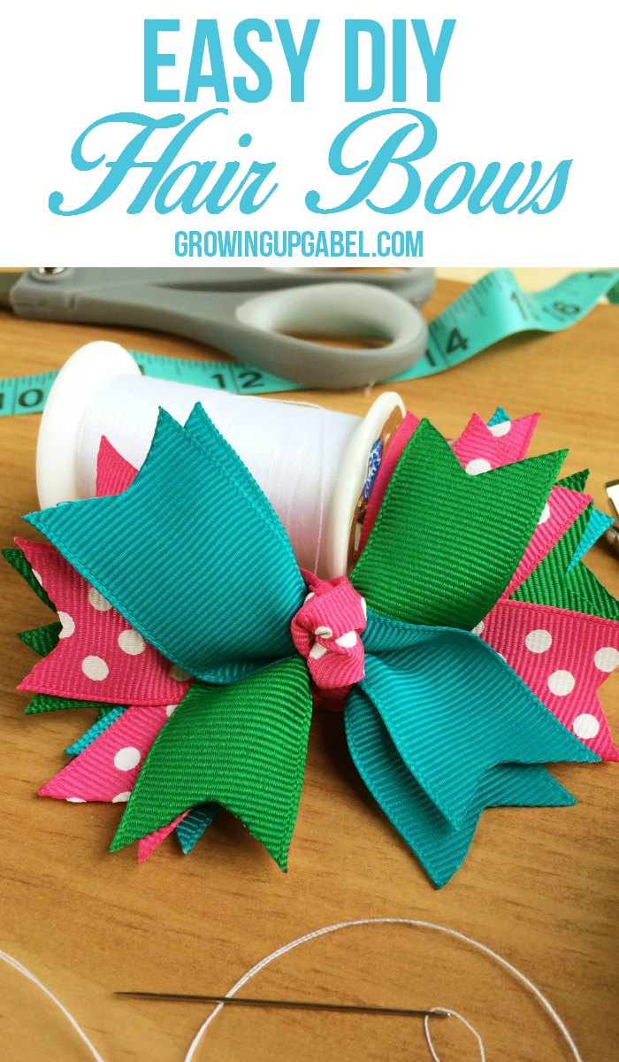 Stop spending money buying hair bows and make them instead! This easy craft tutorial is perfect for making hair bows for every outfit!
