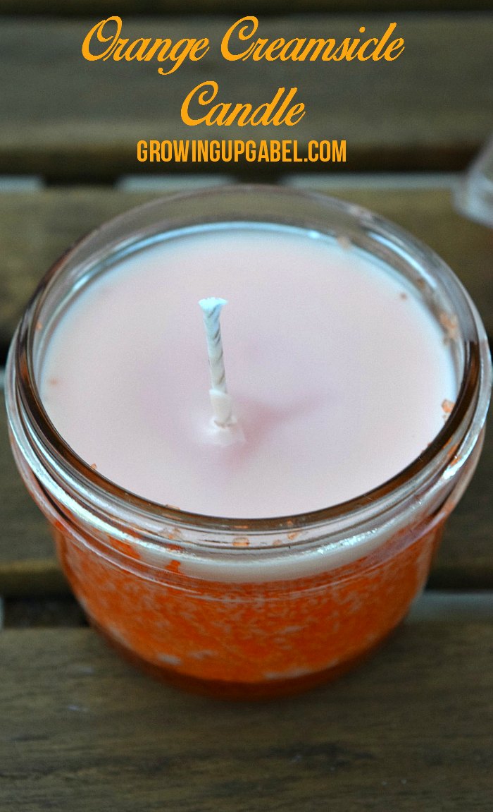 Homemade Orange Candle