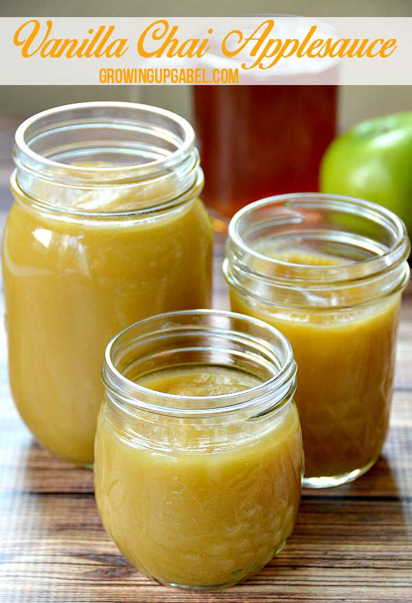 This easy homemade applesauce recipe can be made on the stove top or in the crockpot. Chai tea adds a blend of spices for an unbelievably delicious applesauce.