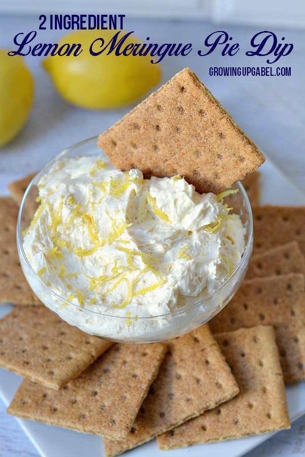 Need an easy dip recipe for game day or a potluck? This yummy lemon meringue pie dip is ready in under 5 minutes with only 2 ingredients!
