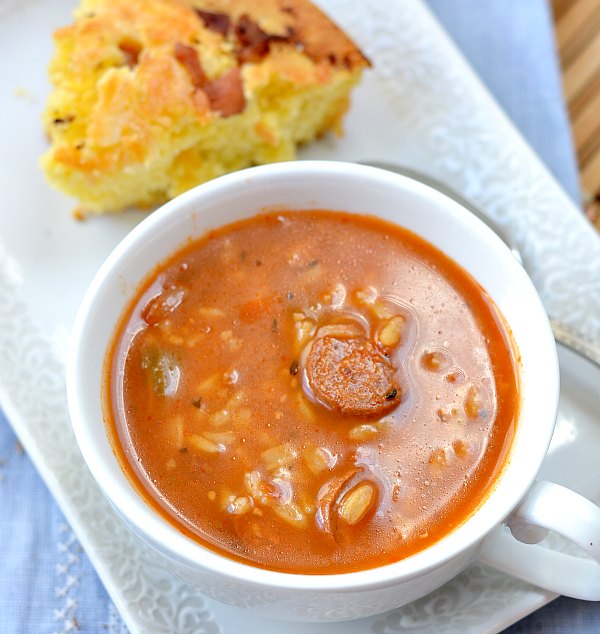 Soup and Cornbread Lunch