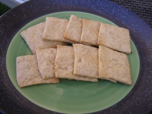 Homemade Rosemary Crackers