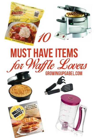 Love waffles? Then check out these must have items for making waffles! From fun waffle makers, to the best waffle mix, to tools to make the process easier, these items will take your waffle making to new levels!