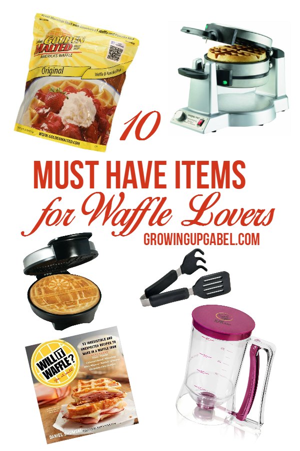 Love waffles? Then check out these must have items for making waffles! From fun waffle makers, to the best waffle mix, to tools to make the process easier, these items will take your waffle making to new levels!