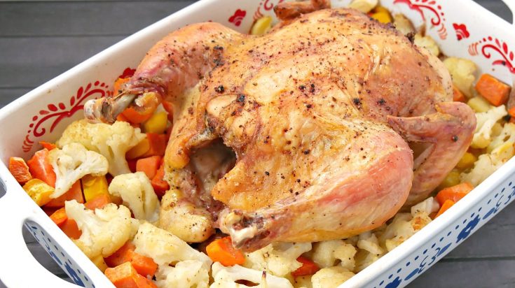 One Pan Baked Chicken with Vegetables Recipe