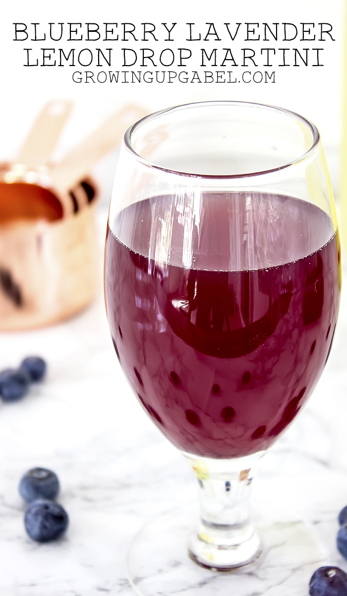 Blueberry Lavender Lemon Drop Martini is a great spring cocktail, and perfect for your Easter holiday. It's easy to make and uses a locally made simple syrup.