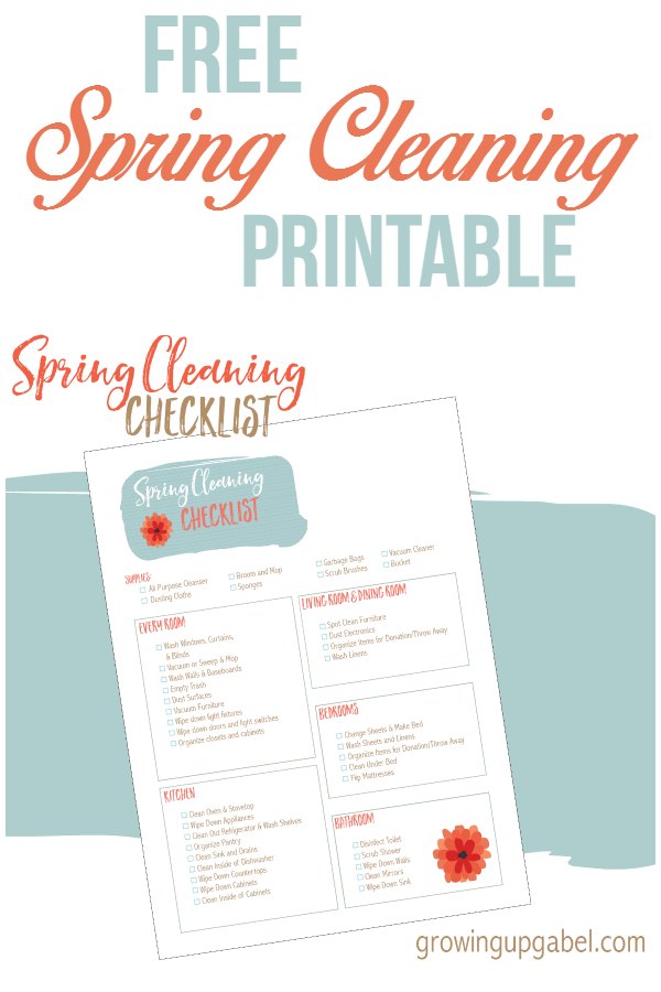 Free Spring Cleaning Printable