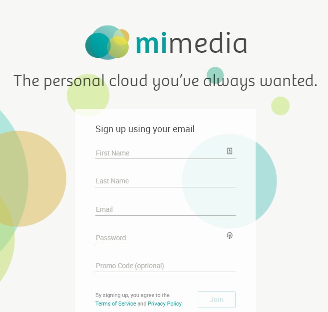 MiMedia Sign Up