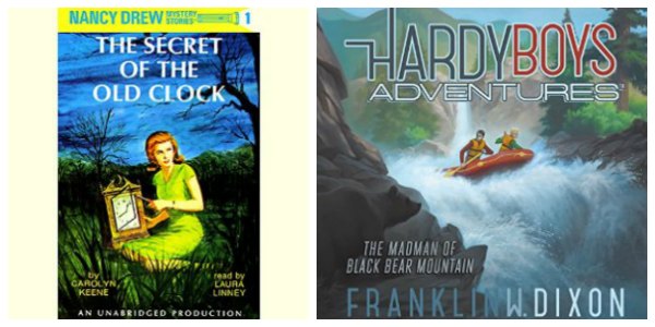 Nancy Drew and the Hardy Boys audiobooks