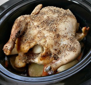 Easy Slow Cooker Whole Chicken with Vegetables Recipe