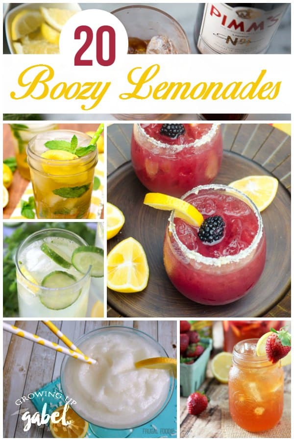Check out 20 lovely and delicious lemonade cocktails! From fruity to frozen with vodka and rum, these easy cocktail recipes will make your summer sweeter! 