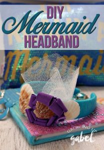 DIY Yarn Wrapped Mermaid Headband