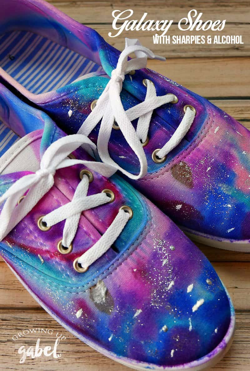 Your kids will love learning how to make galaxy shoes with this DIY tutorial using Sharpies.