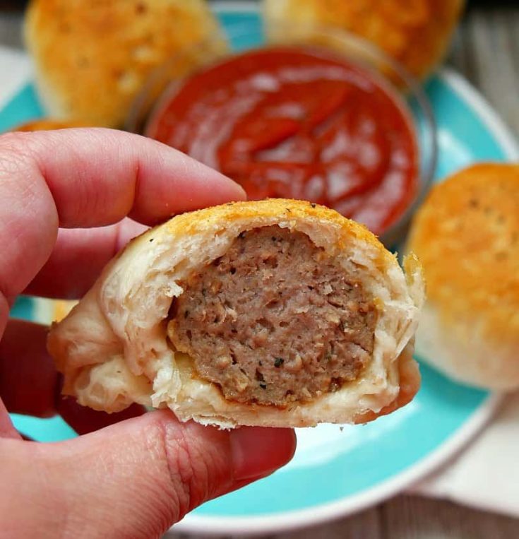 Cheesy Biscuit Meatball Sliders