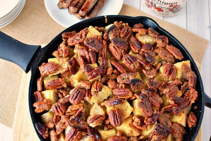 Iron Skillet Butter Pecan French Toast Bake