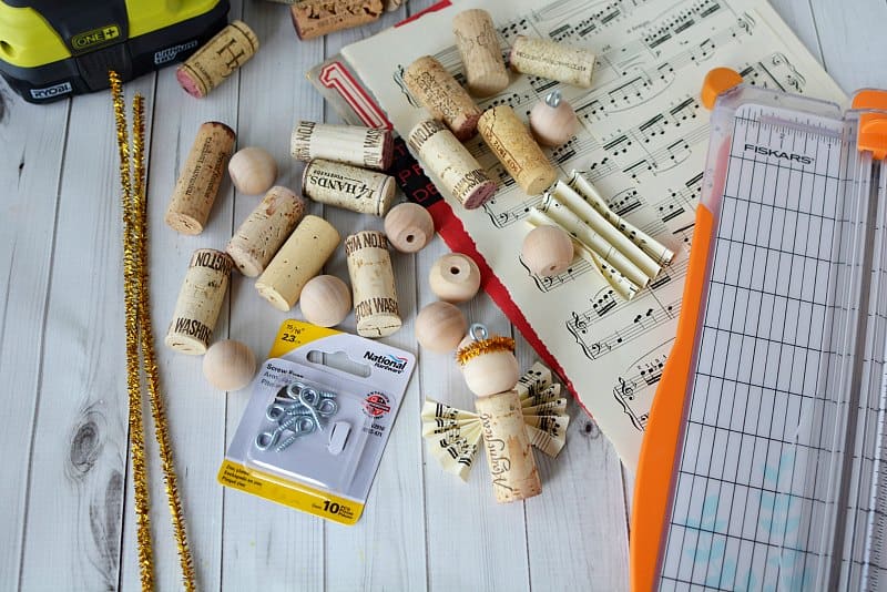 Wine cork angel craft supplies
