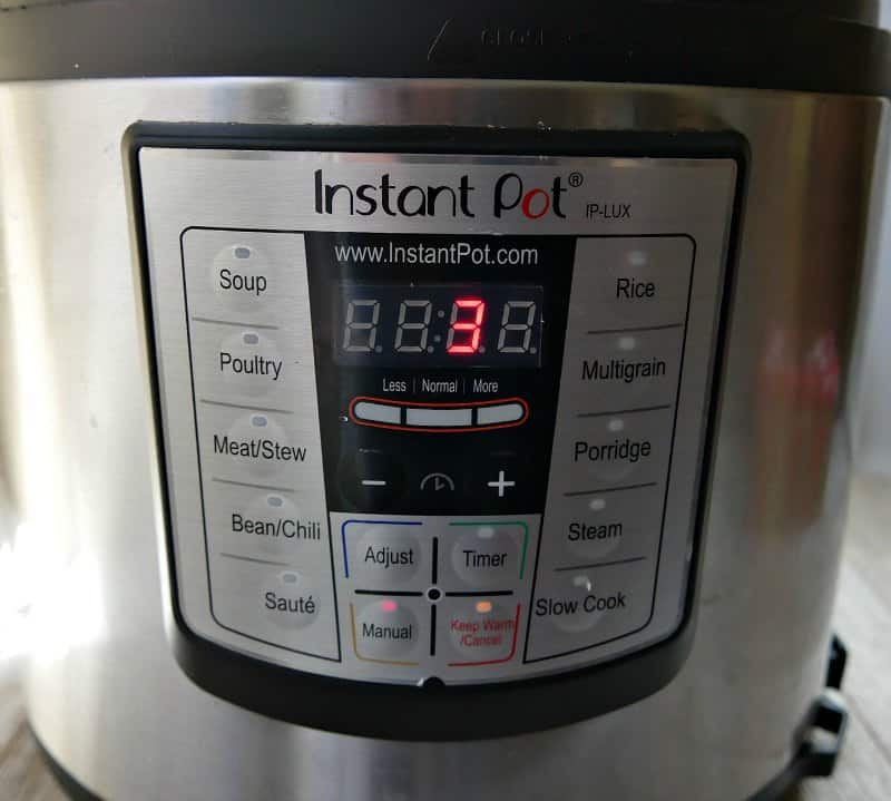 Instant Pot on manual mode