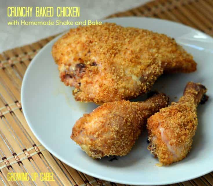 Crunchy Baked Chicken with Homemade Shake and Bake