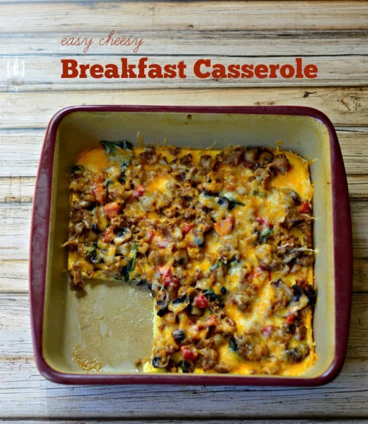 Easy Cheesy Breakfast Casserole