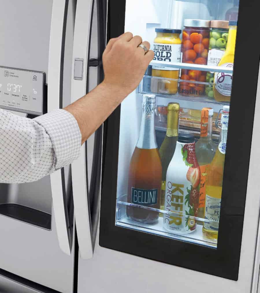 instaview refrigerator with craft ice