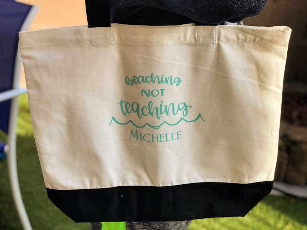 DIY Teacher Beach Bag