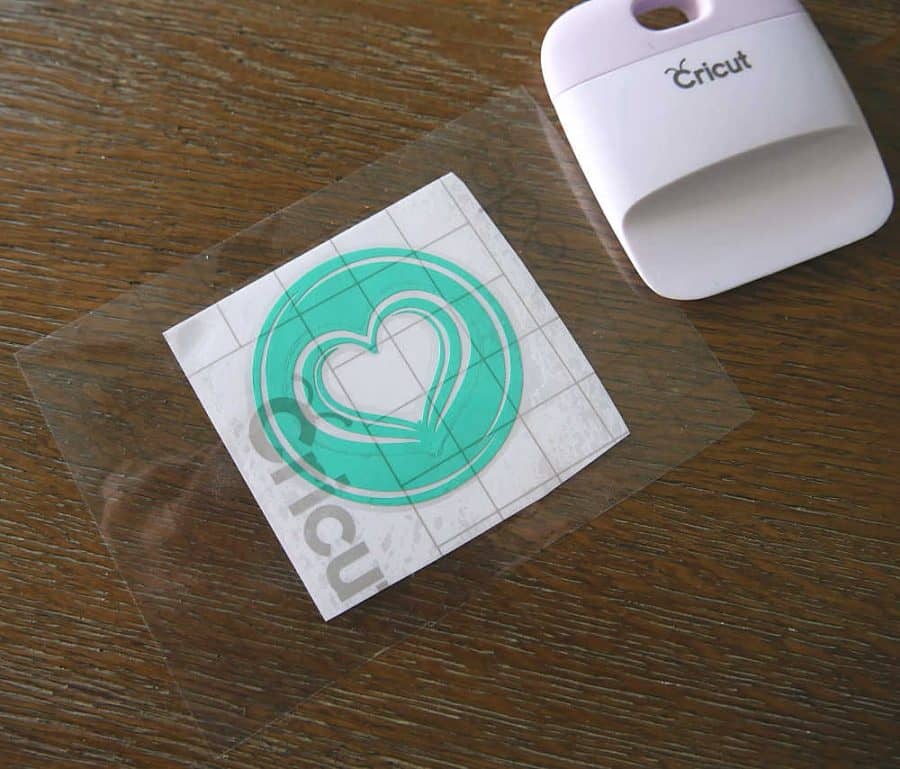 Cricut weeding tools with heart sticker
